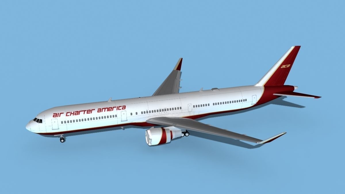 Boeing 767-400 Air Charter America 3D model_9