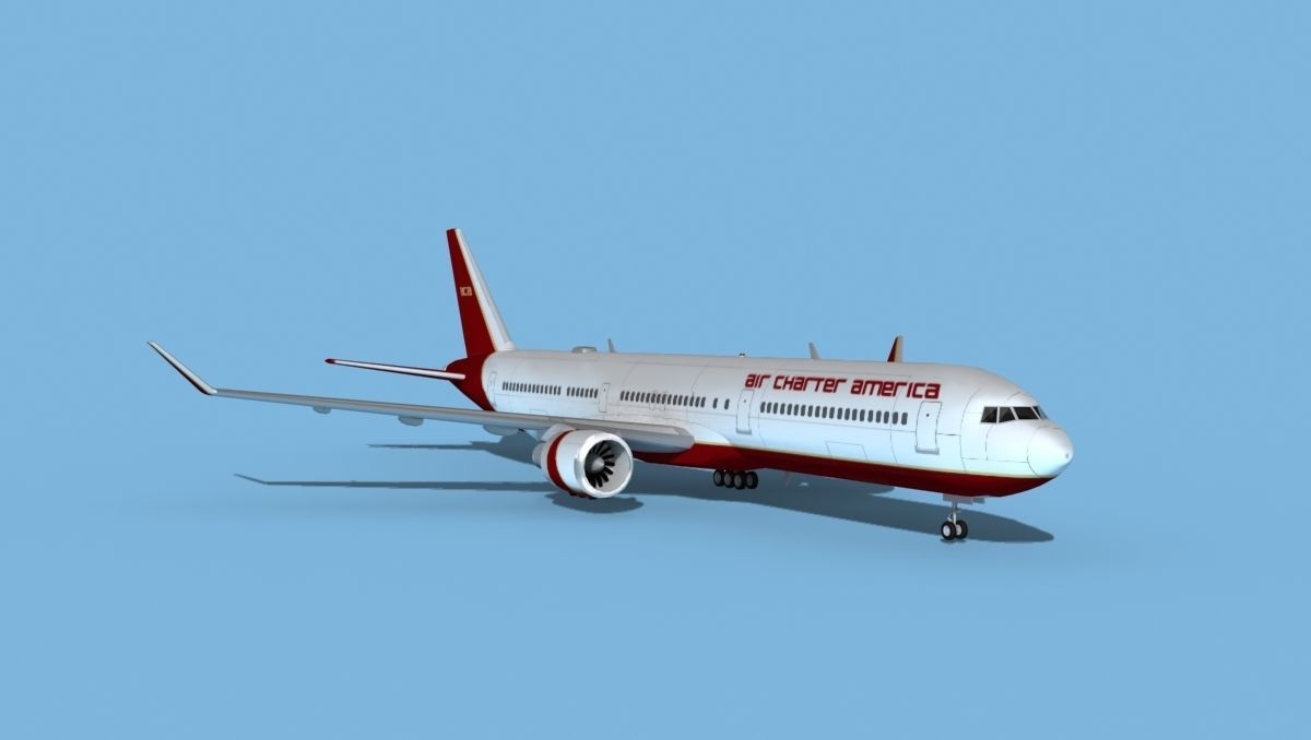 Boeing 767-400 Air Charter America 3D model_2