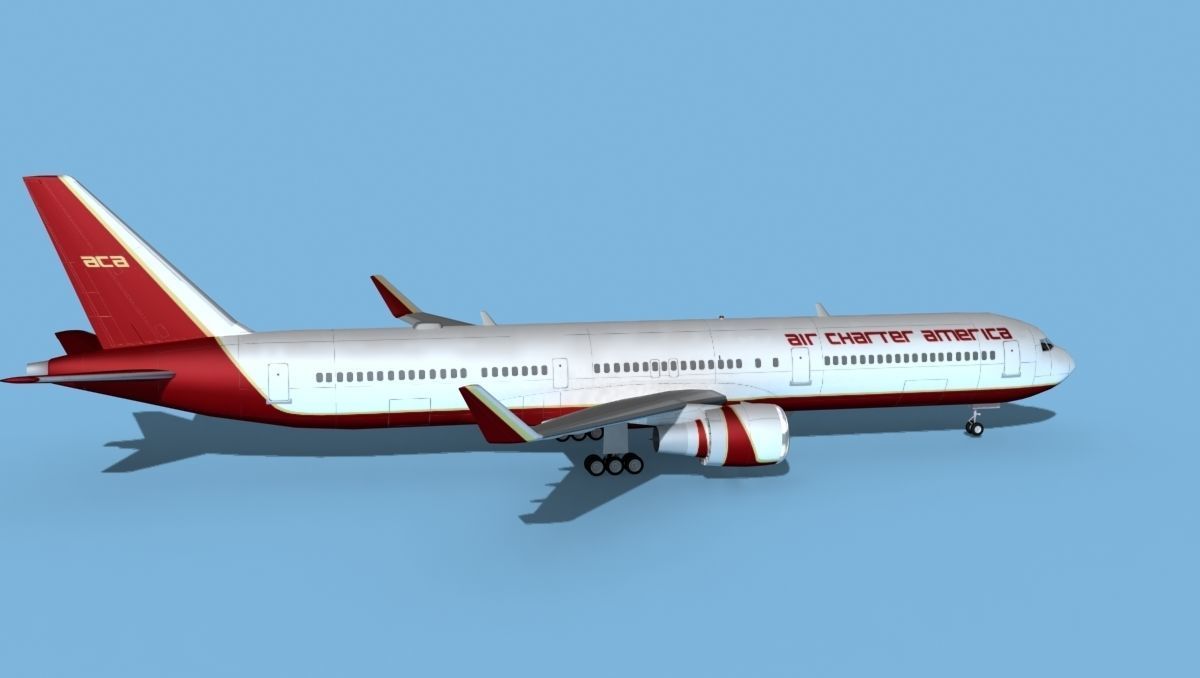 Boeing 767-400 Air Charter America 3D model_4