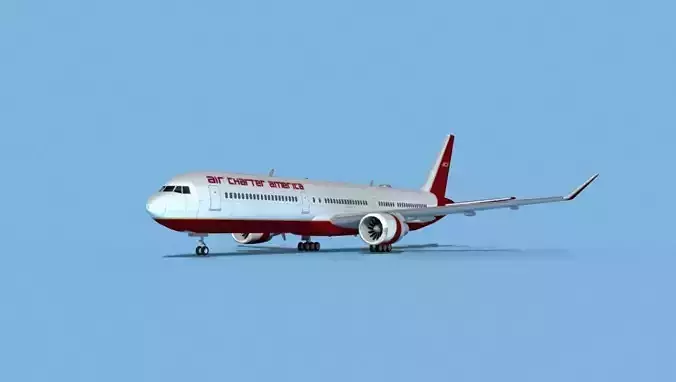 Boeing 767-400 Air Charter America 3D model
