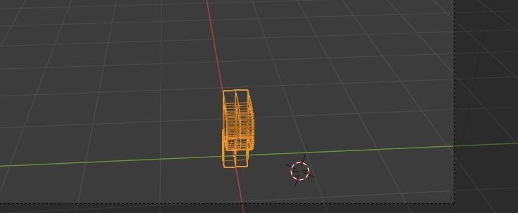 letter P Low-poly 3D model_5