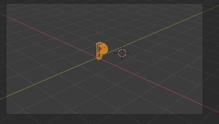 letter P Low-poly 3D model_2