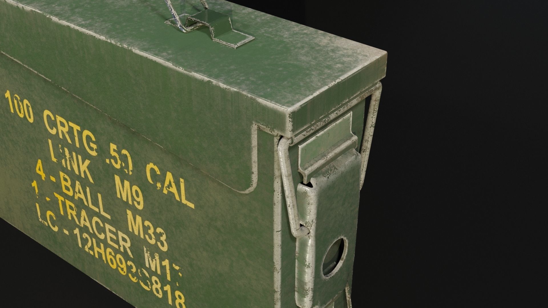 Ammo Box Low-poly 3D model_7