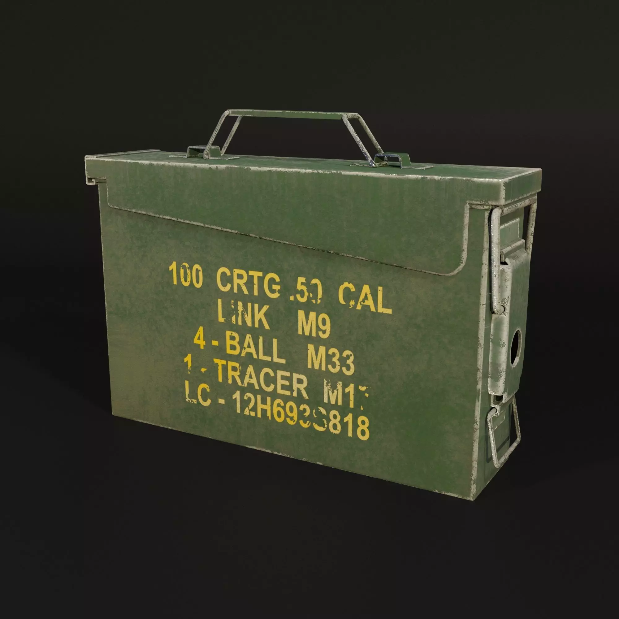Ammo Box Low-poly 3D model_0