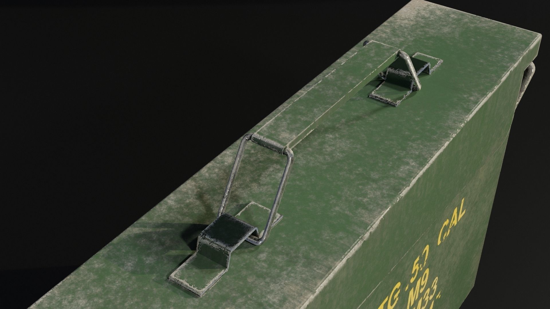 Ammo Box Low-poly 3D model_5