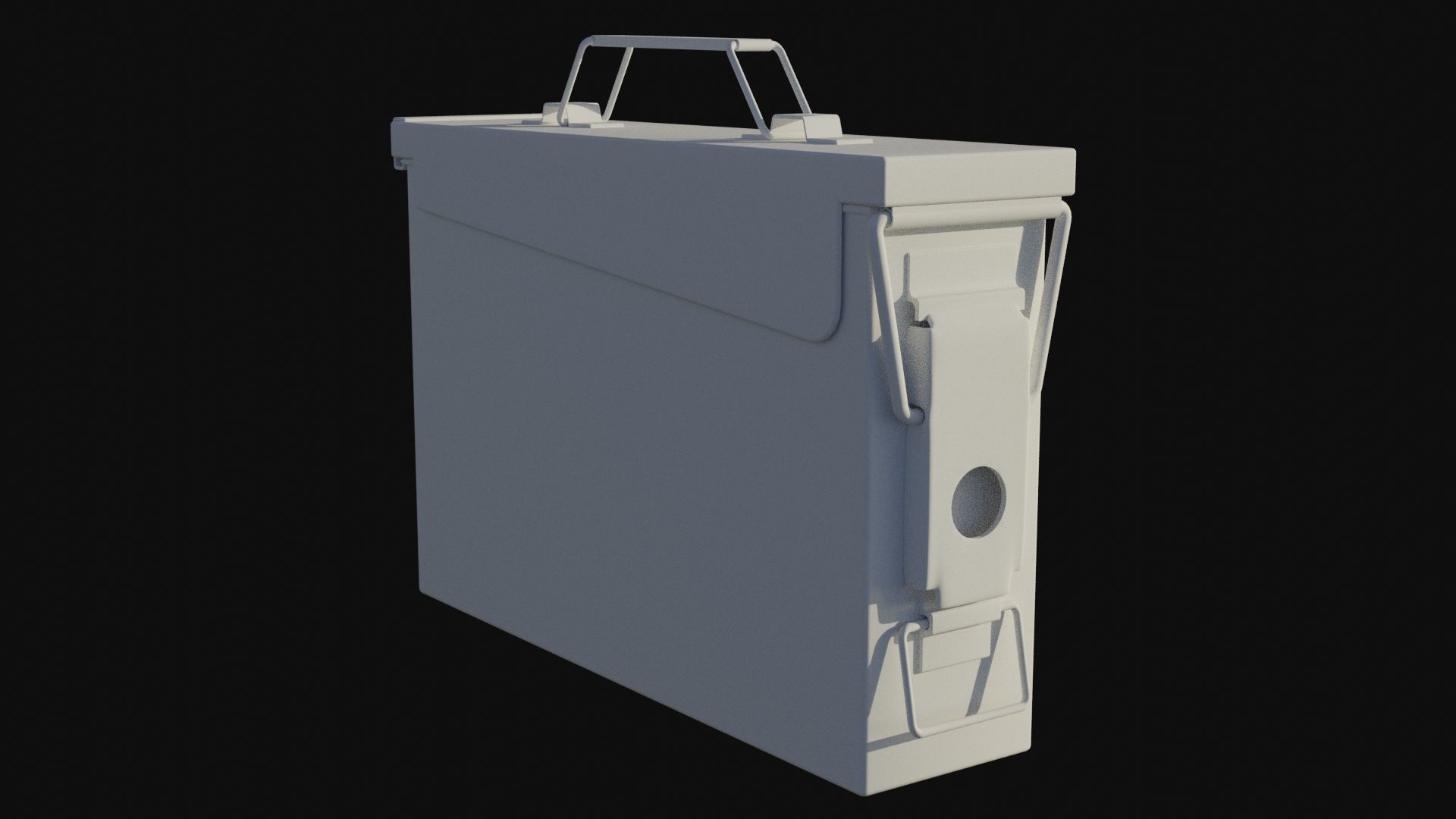 Ammo Box Low-poly 3D model_11