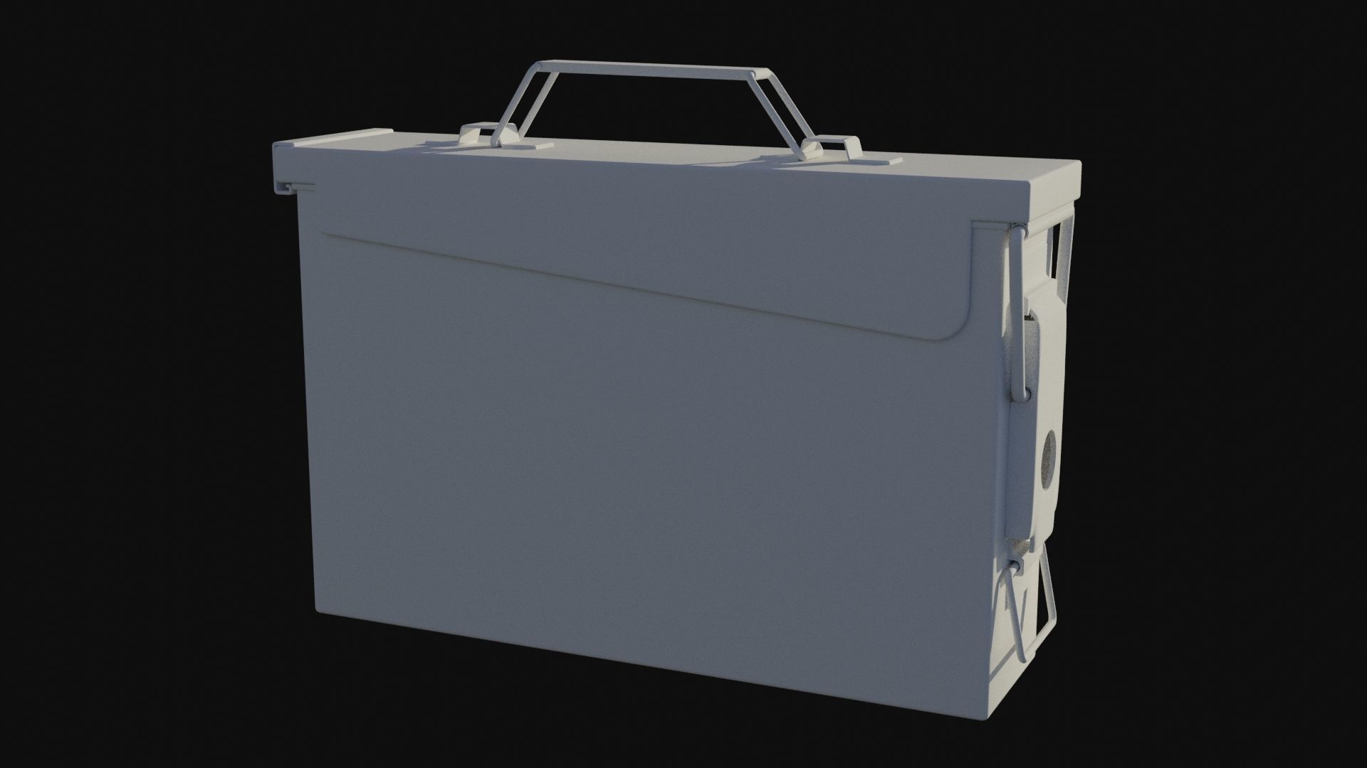 Ammo Box Low-poly 3D model_10