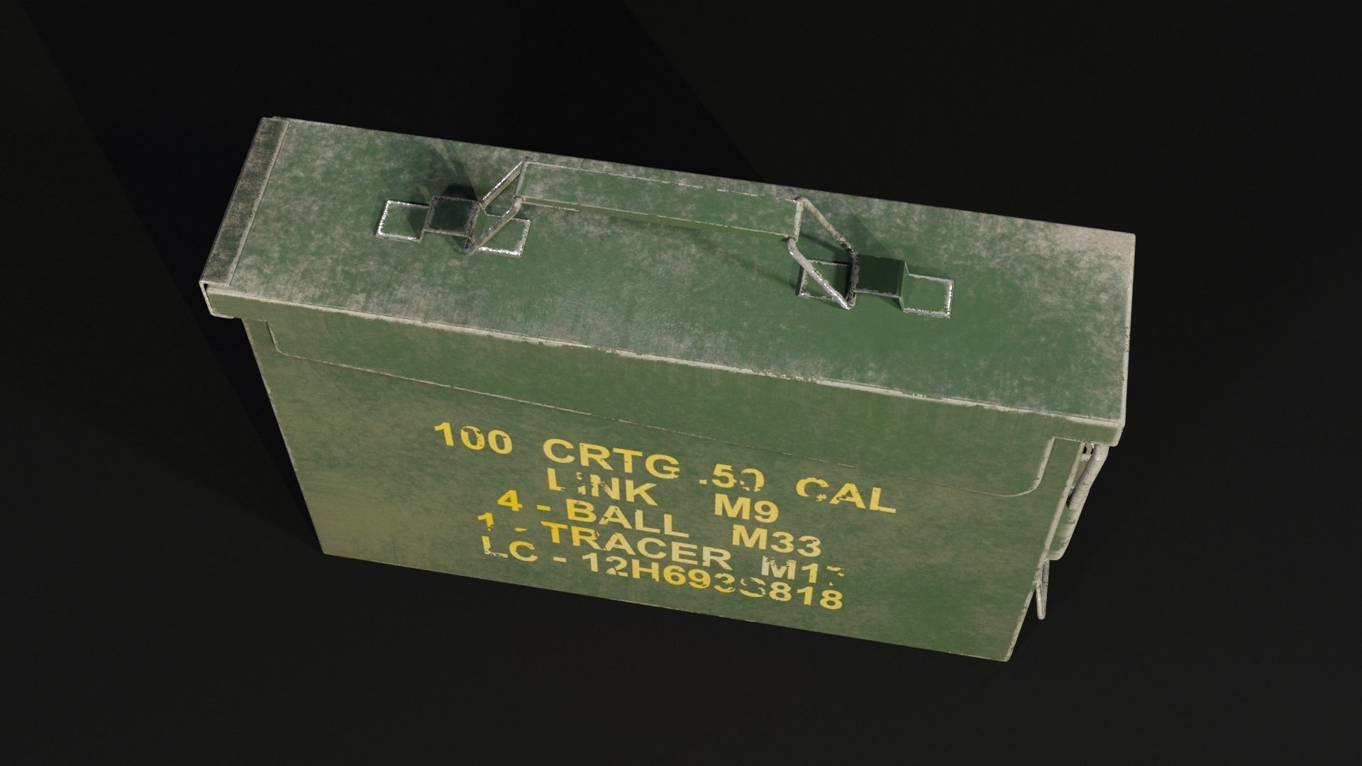 Ammo Box Low-poly 3D model_2