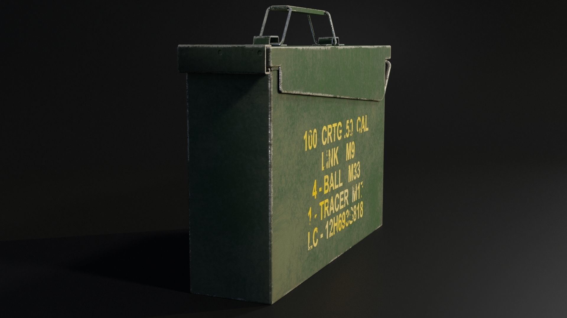 Ammo Box Low-poly 3D model_3