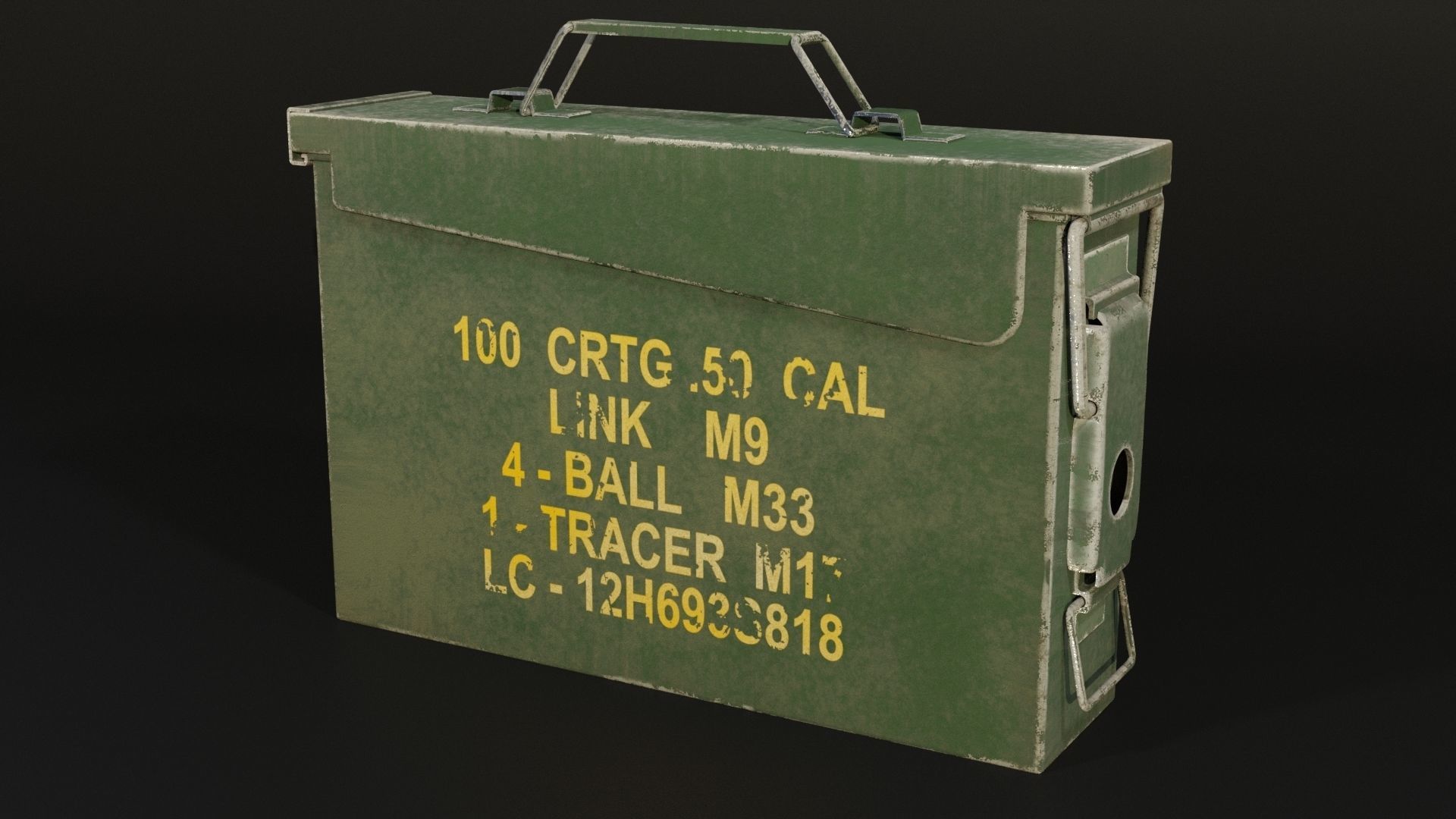Ammo Box Low-poly 3D model_1
