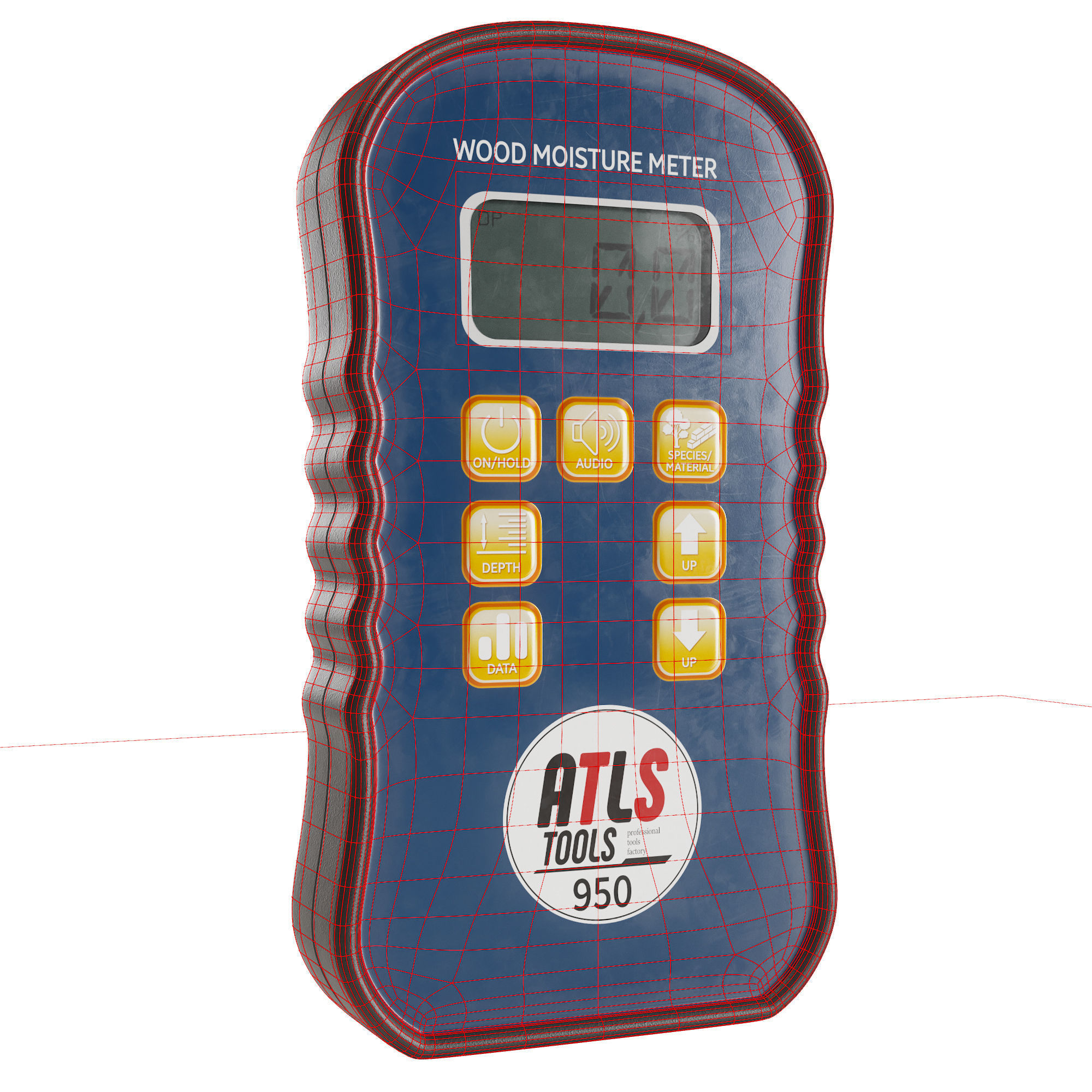 Pinless Wood Moisture Meter Free 3D model_7