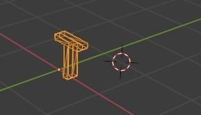 Letter T Low-poly 3D model_4