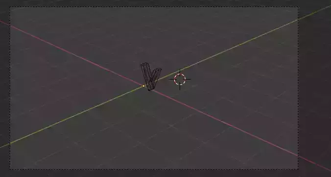 letter V Low-poly 3D model