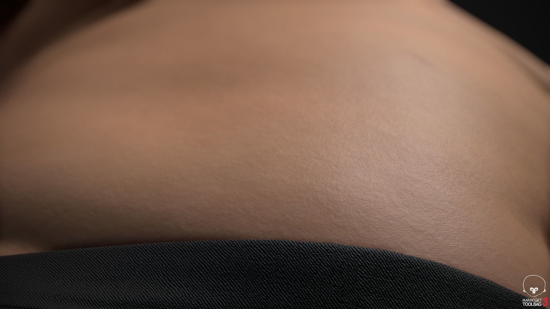 Plus size man body Low-poly 3D model_21