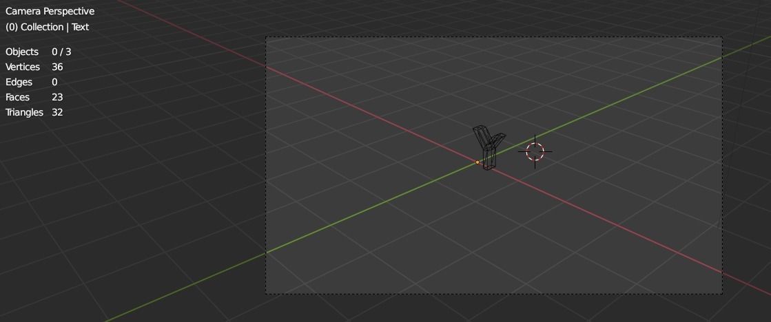 letter Y Low-poly 3D model_1