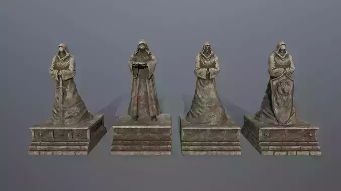 statue full set  3D Model Collection