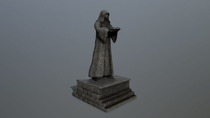statue 1 lord of rings Low-poly 3D model