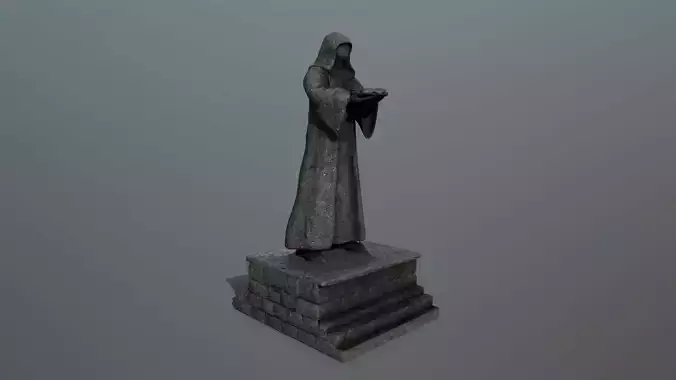 statue 1 lord of rings Low-poly 3D model