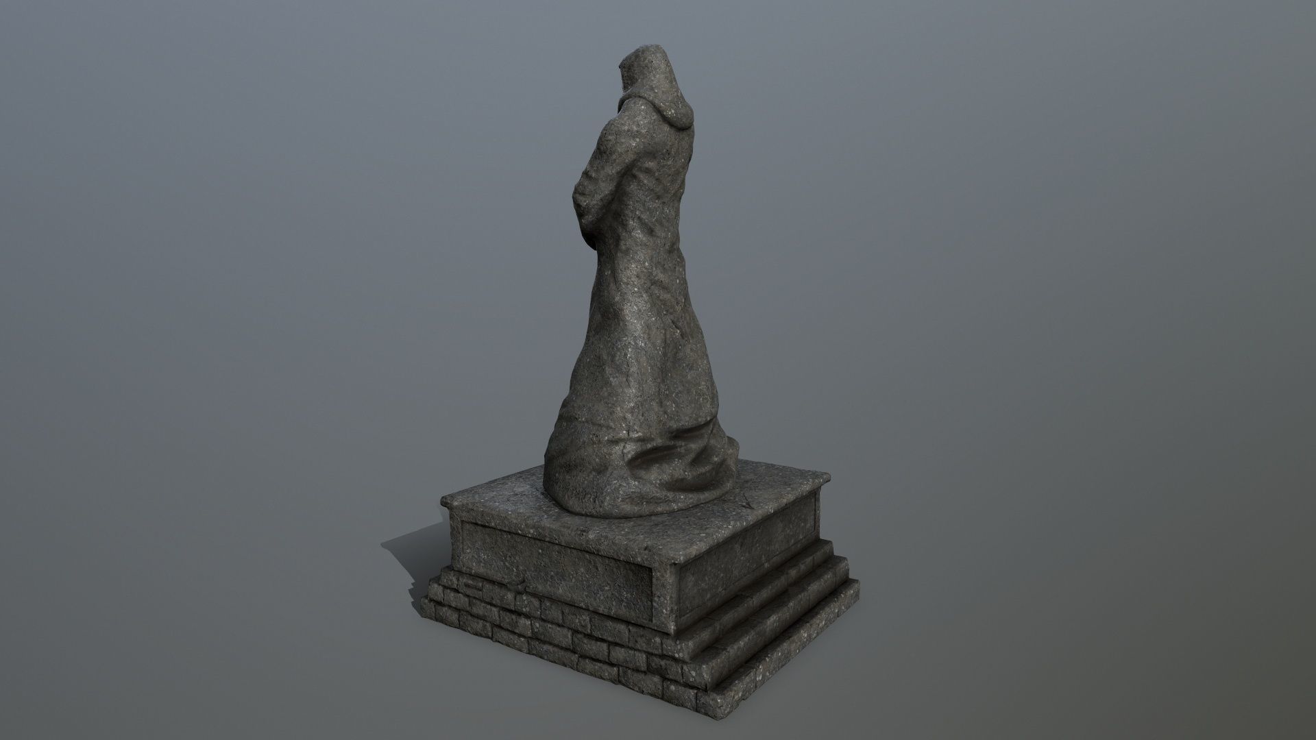 statue 2 Low-poly 3D model_5