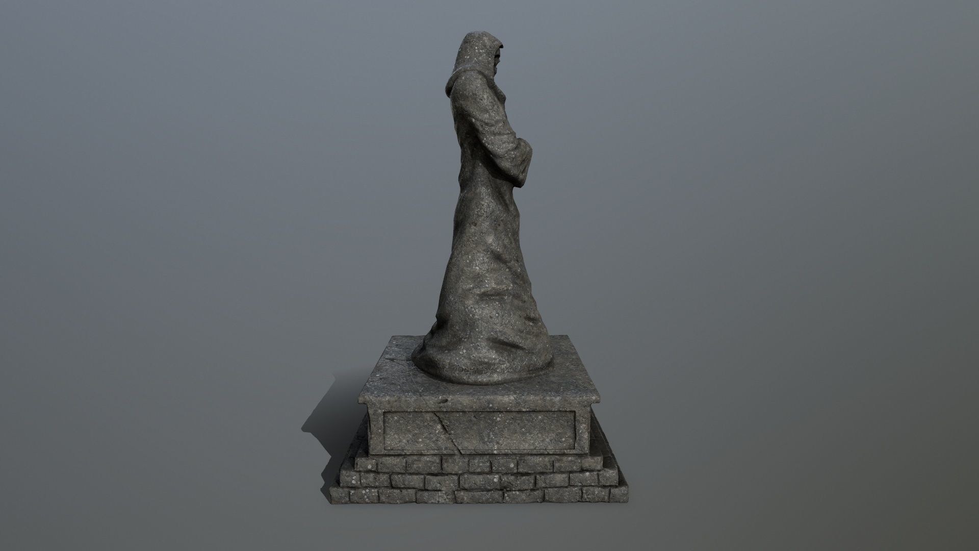 statue 2 Low-poly 3D model_2