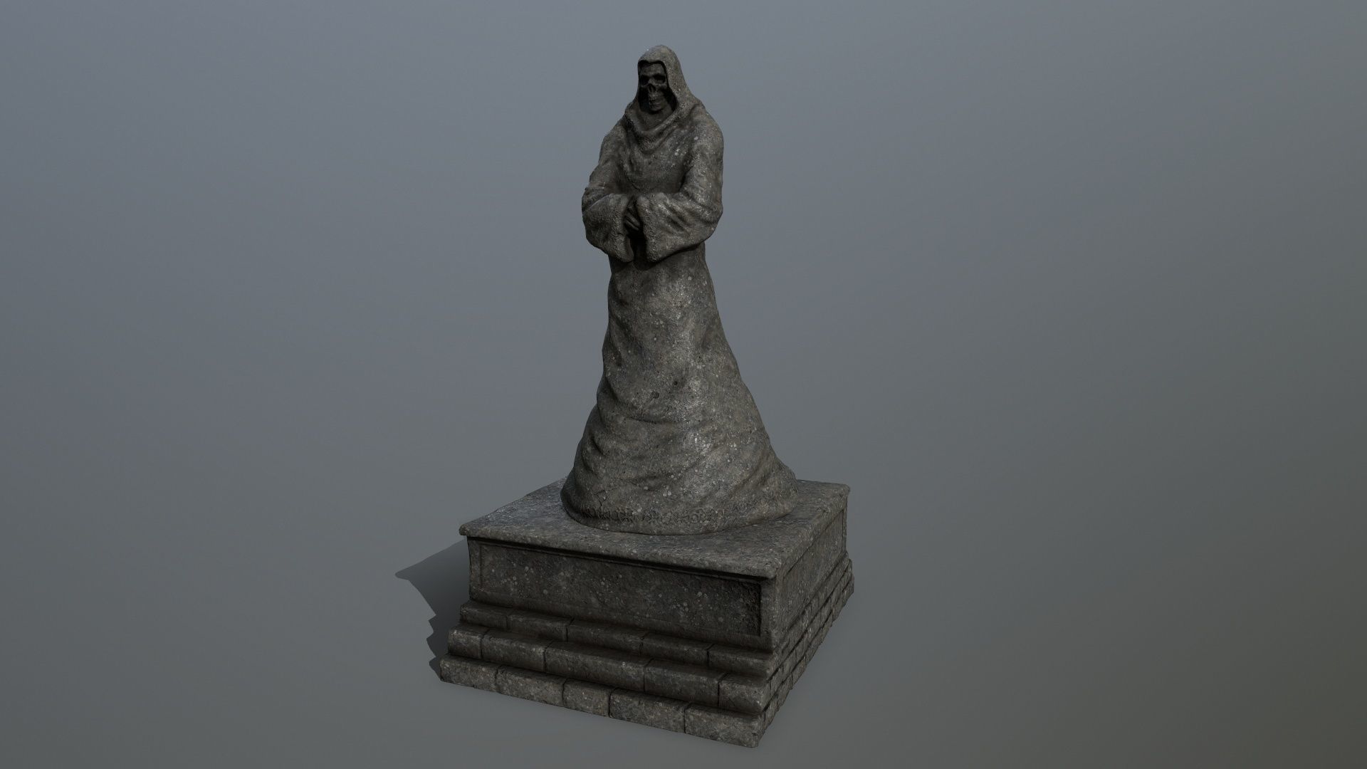 statue 2 Low-poly 3D model_7