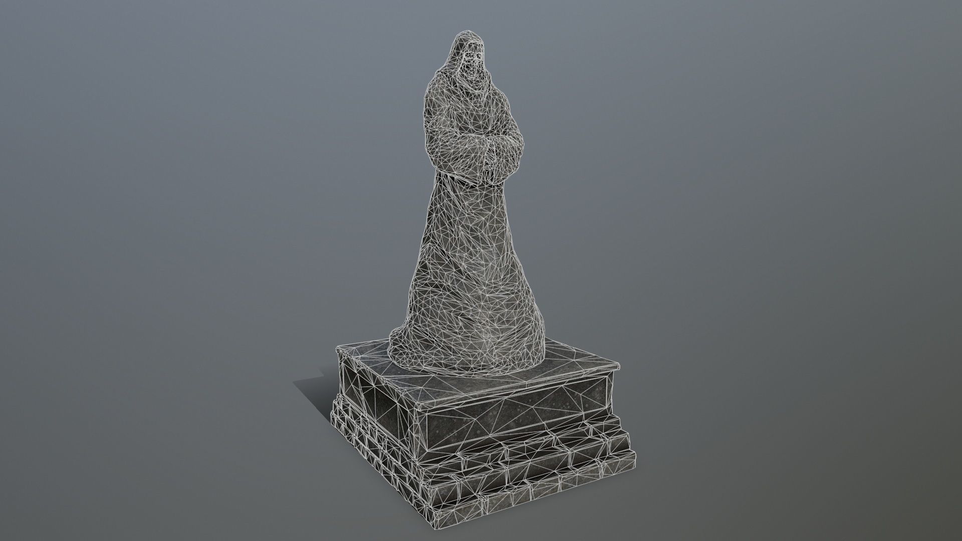 statue 2 Low-poly 3D model_11
