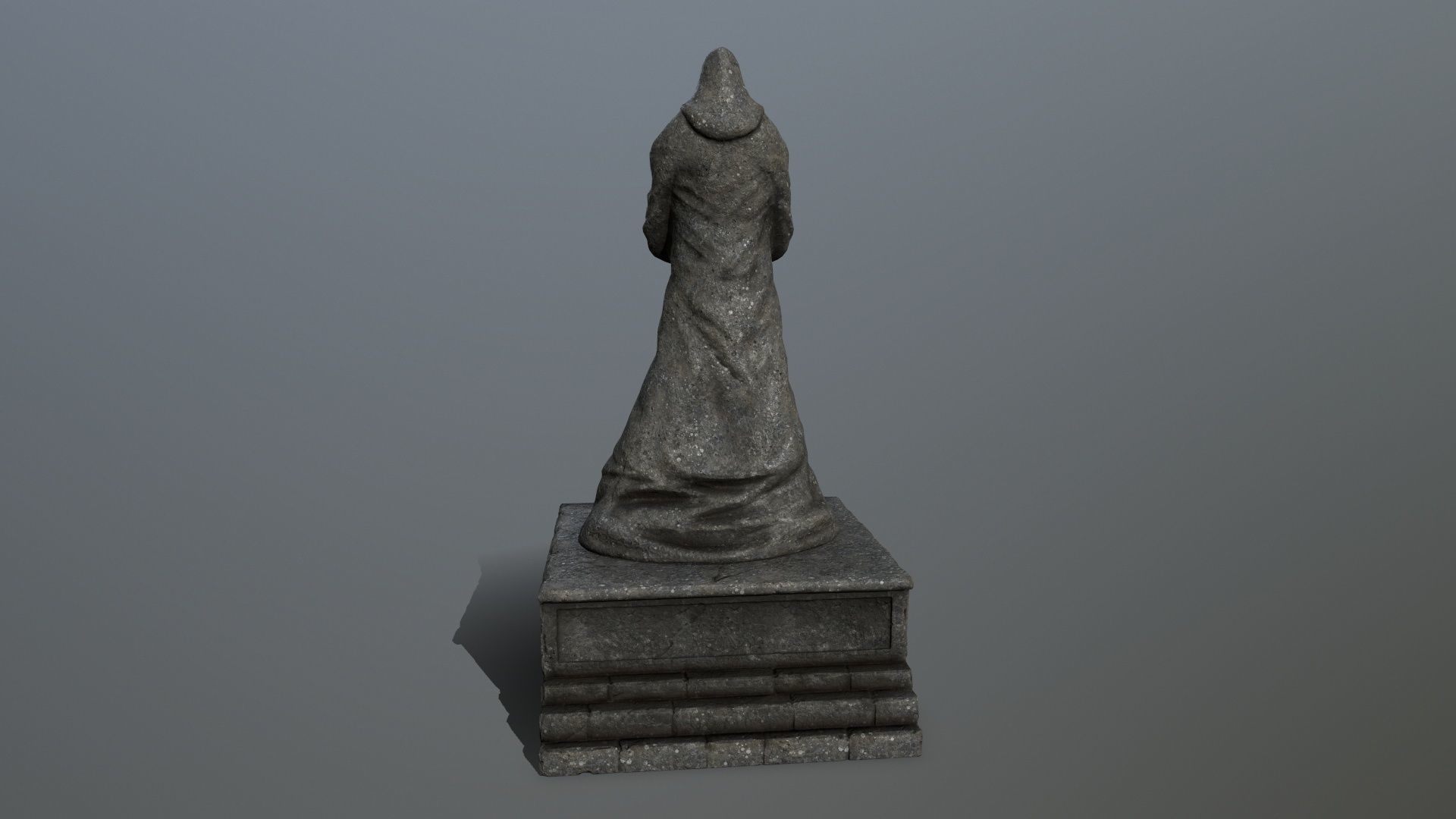 statue 2 Low-poly 3D model_4