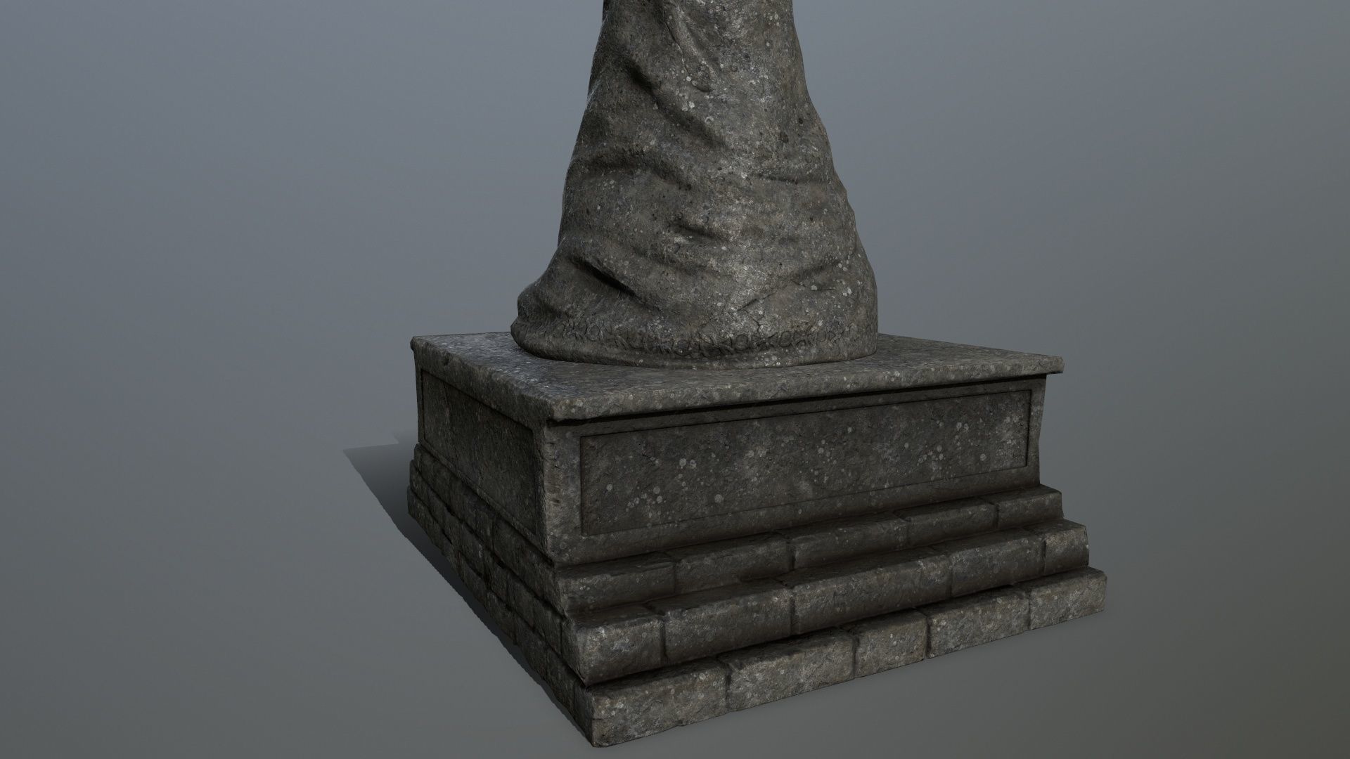 statue 2 Low-poly 3D model_9