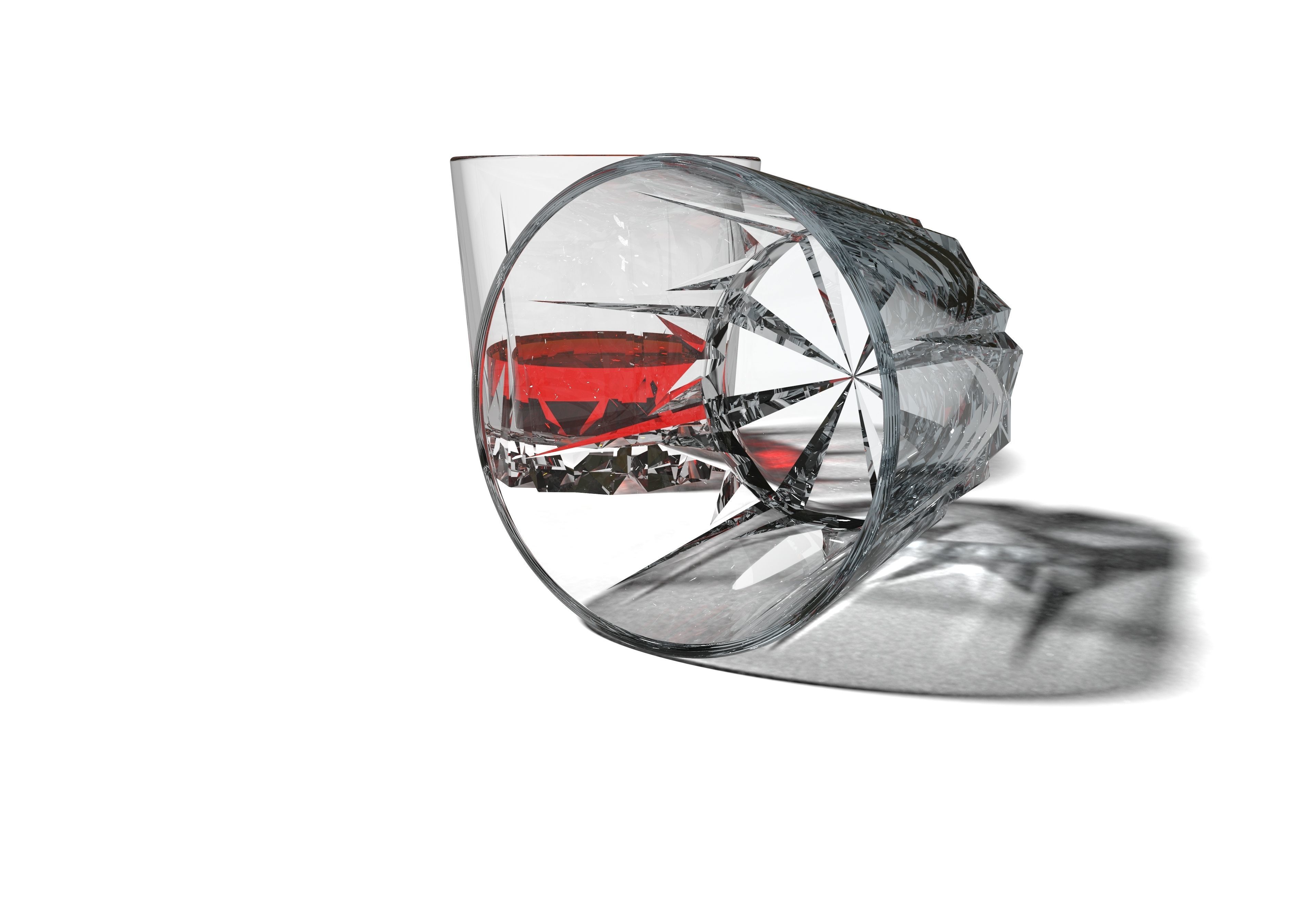 Glass of Whiskey 3D print model_7