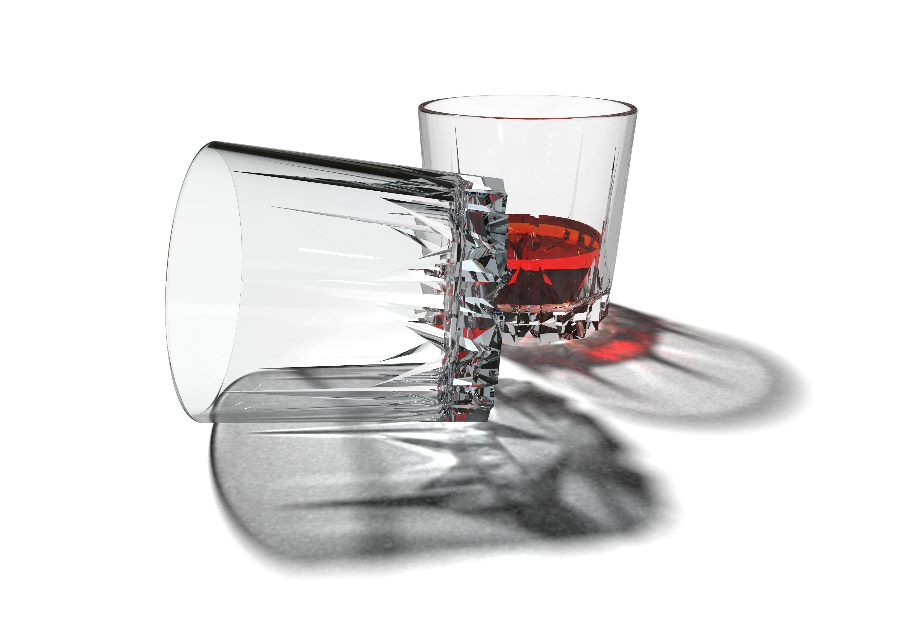 Glass of Whiskey 3D print model_6