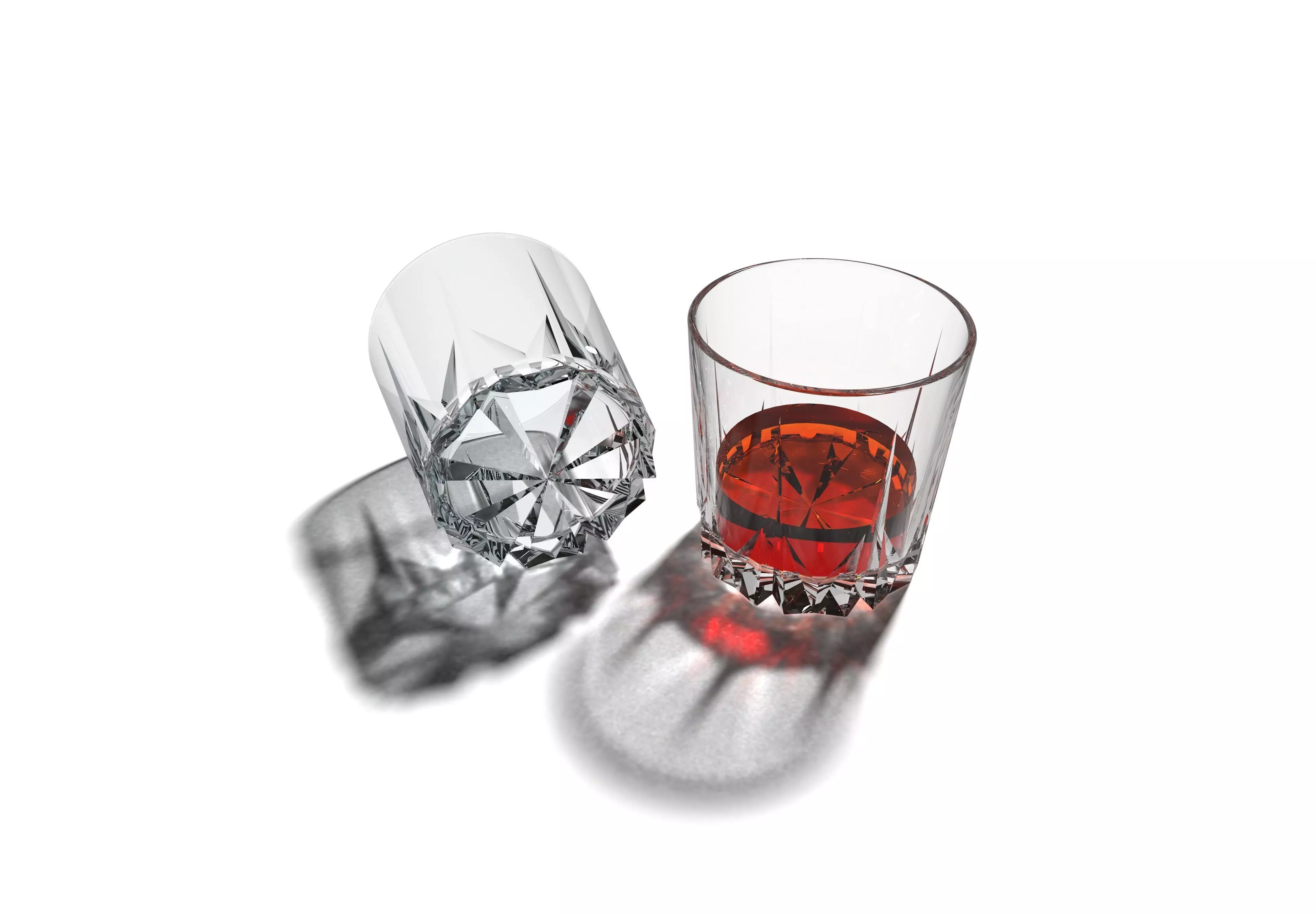 Glass of Whiskey 3D print model_0