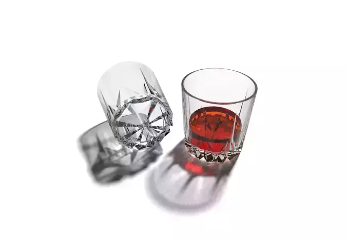 Glass of Whiskey 3D print model