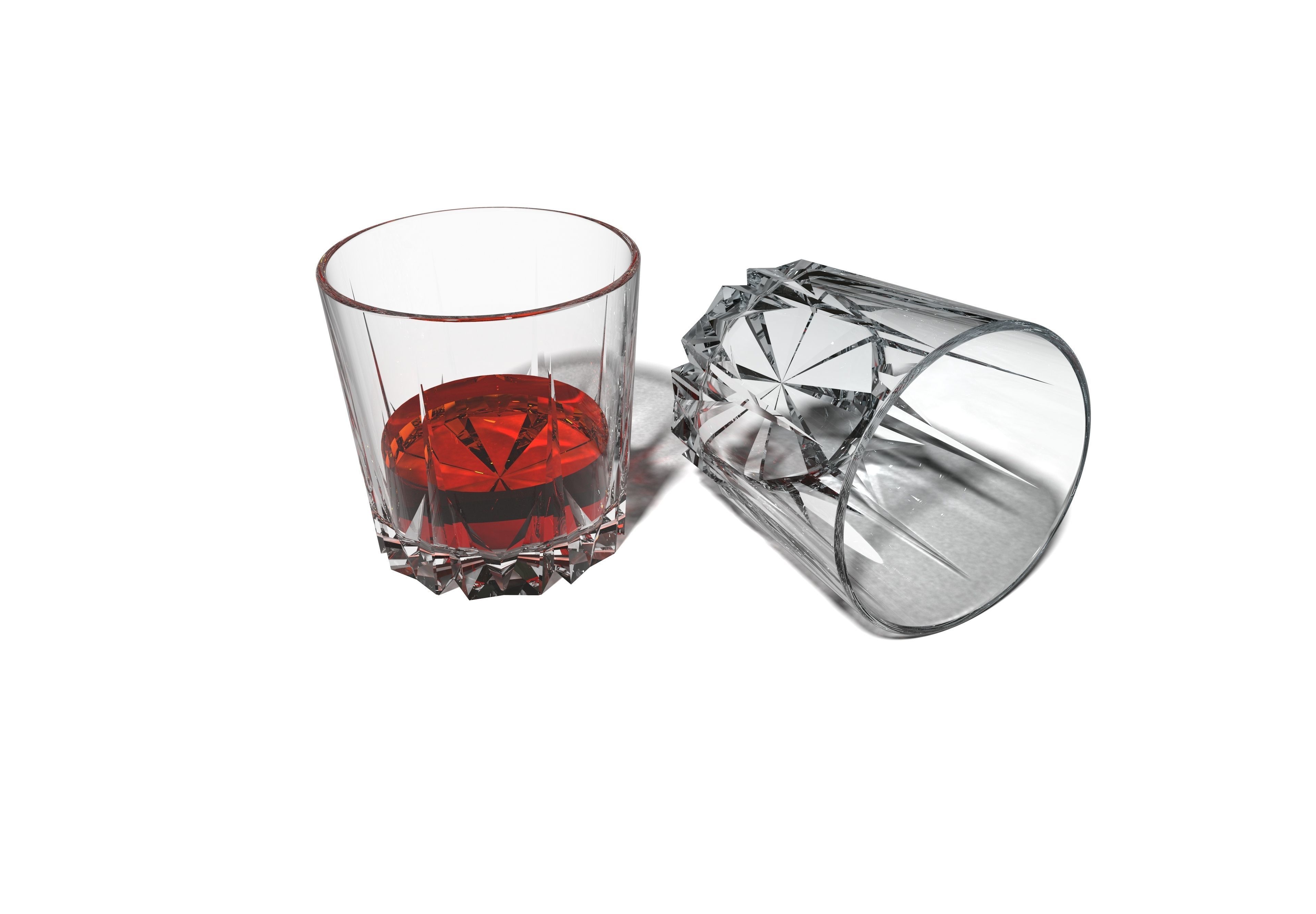 Glass of Whiskey 3D print model_8