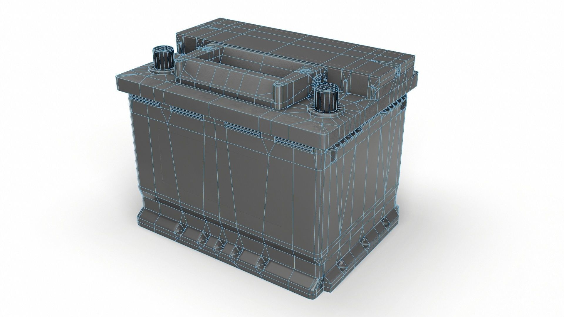 Battery 01 clear PBR Low-poly 3D model_12