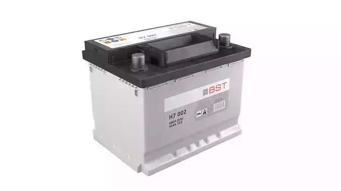 Battery 01 clear PBR Low-poly 3D model