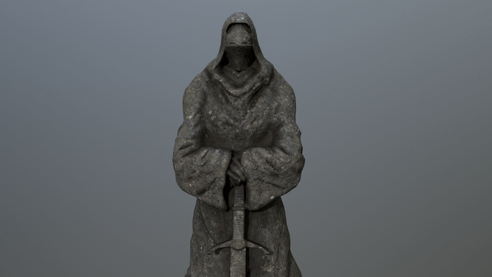 statue 4 Low-poly 3D model_9
