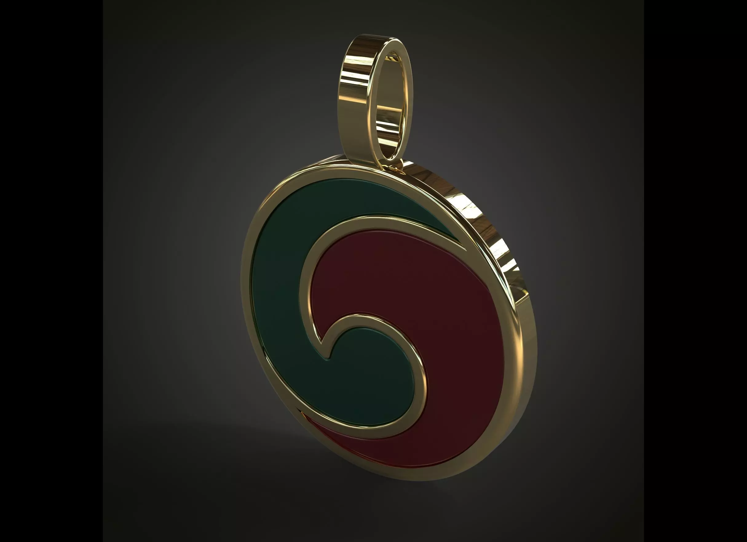 Yin and yang necklaces Free 3D print model