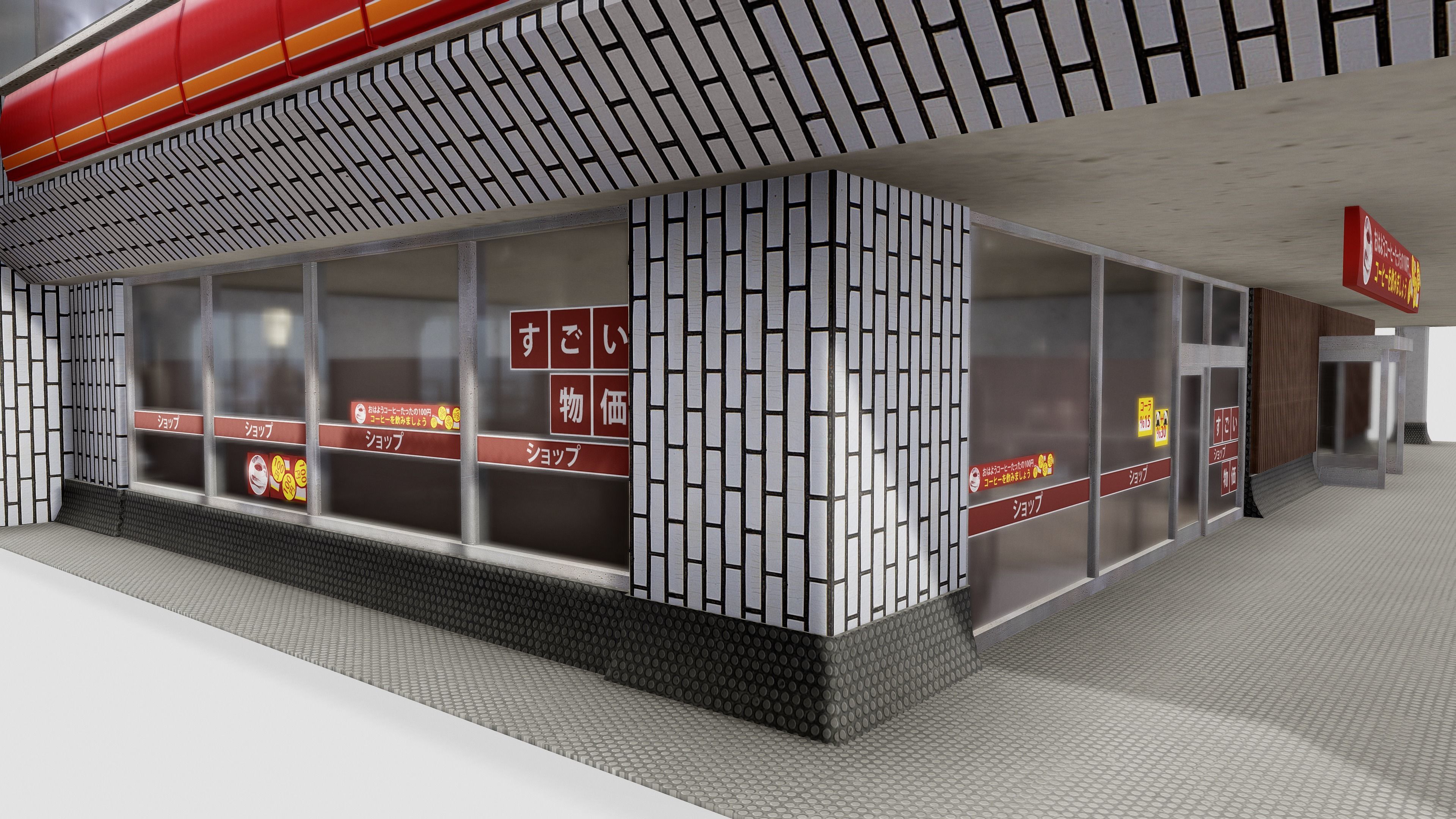 Tokyo Capsule Hotel Low-poly 3D model_8