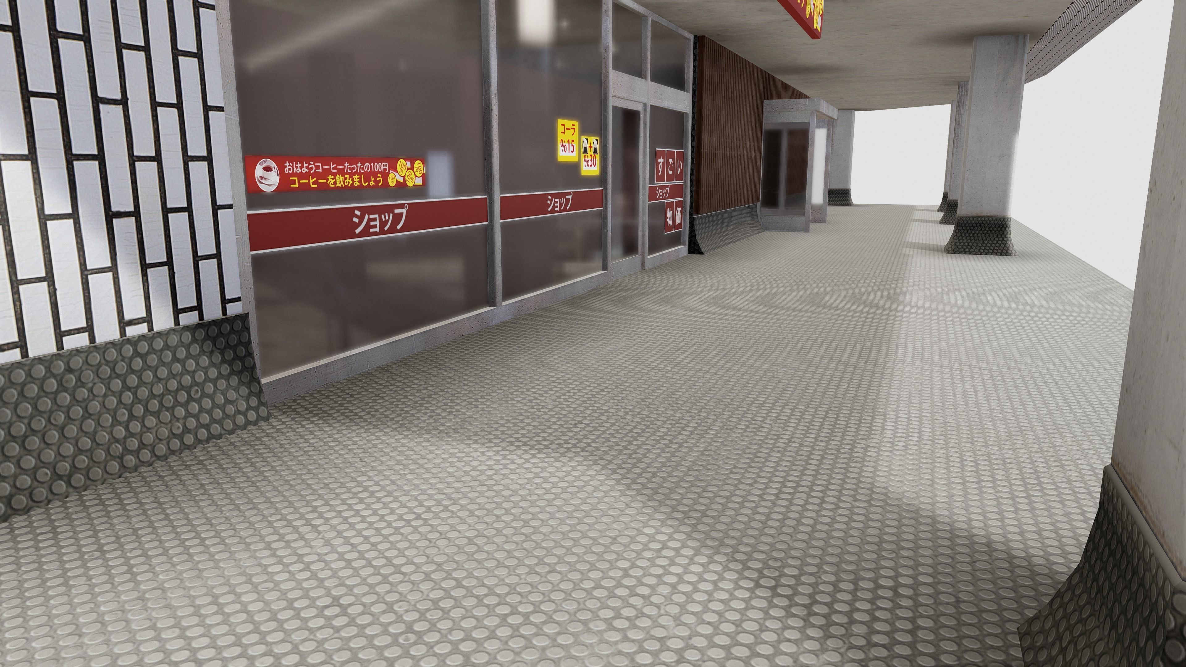 Tokyo Capsule Hotel Low-poly 3D model_12