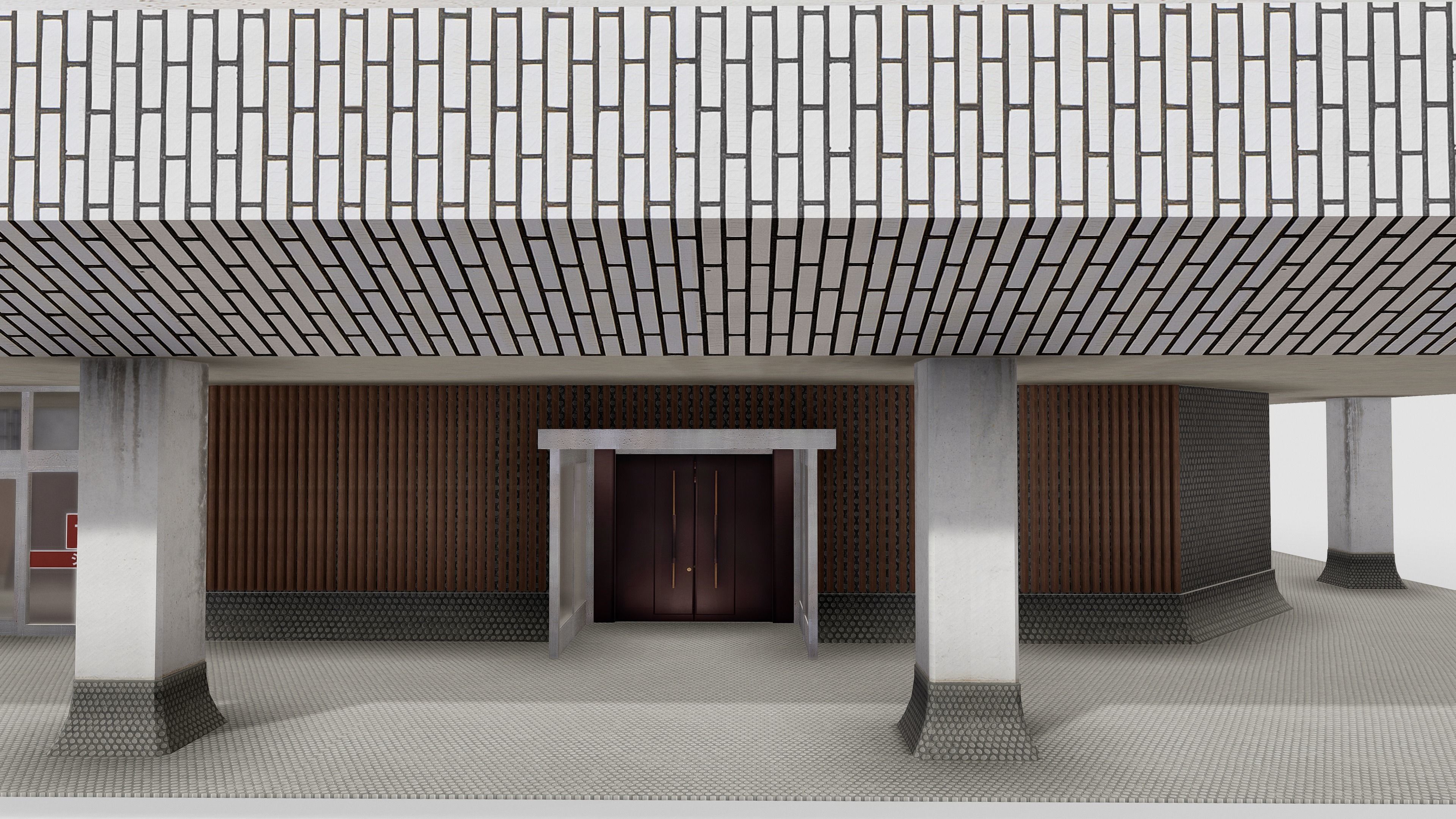 Tokyo Capsule Hotel Low-poly 3D model_24