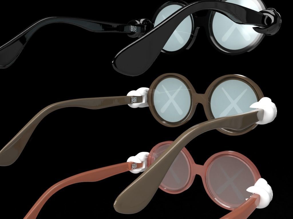 KAWS x Sons and Daughters Sunglasses Collaboration 3D print model_1