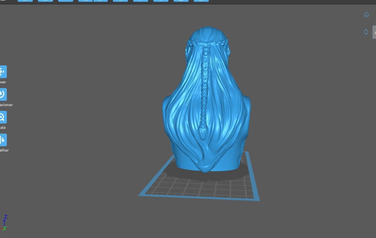 Legolas Fanart Bust 3D print model_7