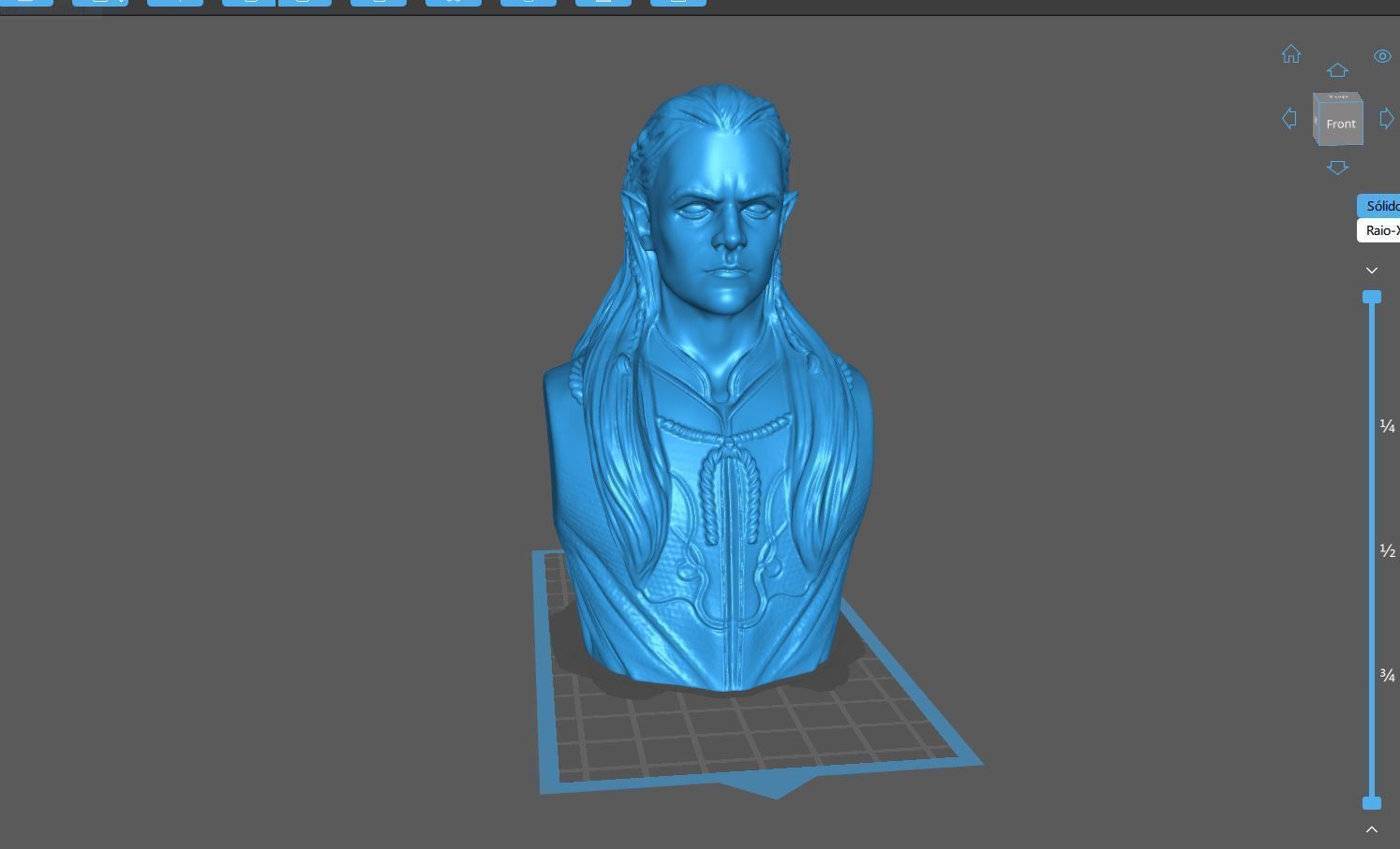 Legolas Fanart Bust 3D print model_6