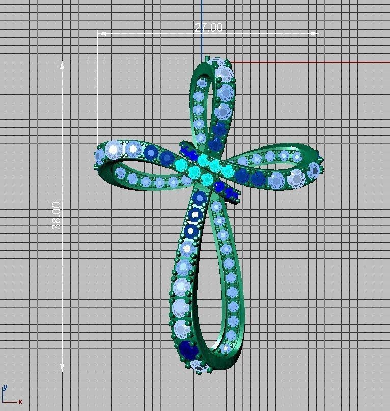 Cross ready for 3d print 3D print model_7