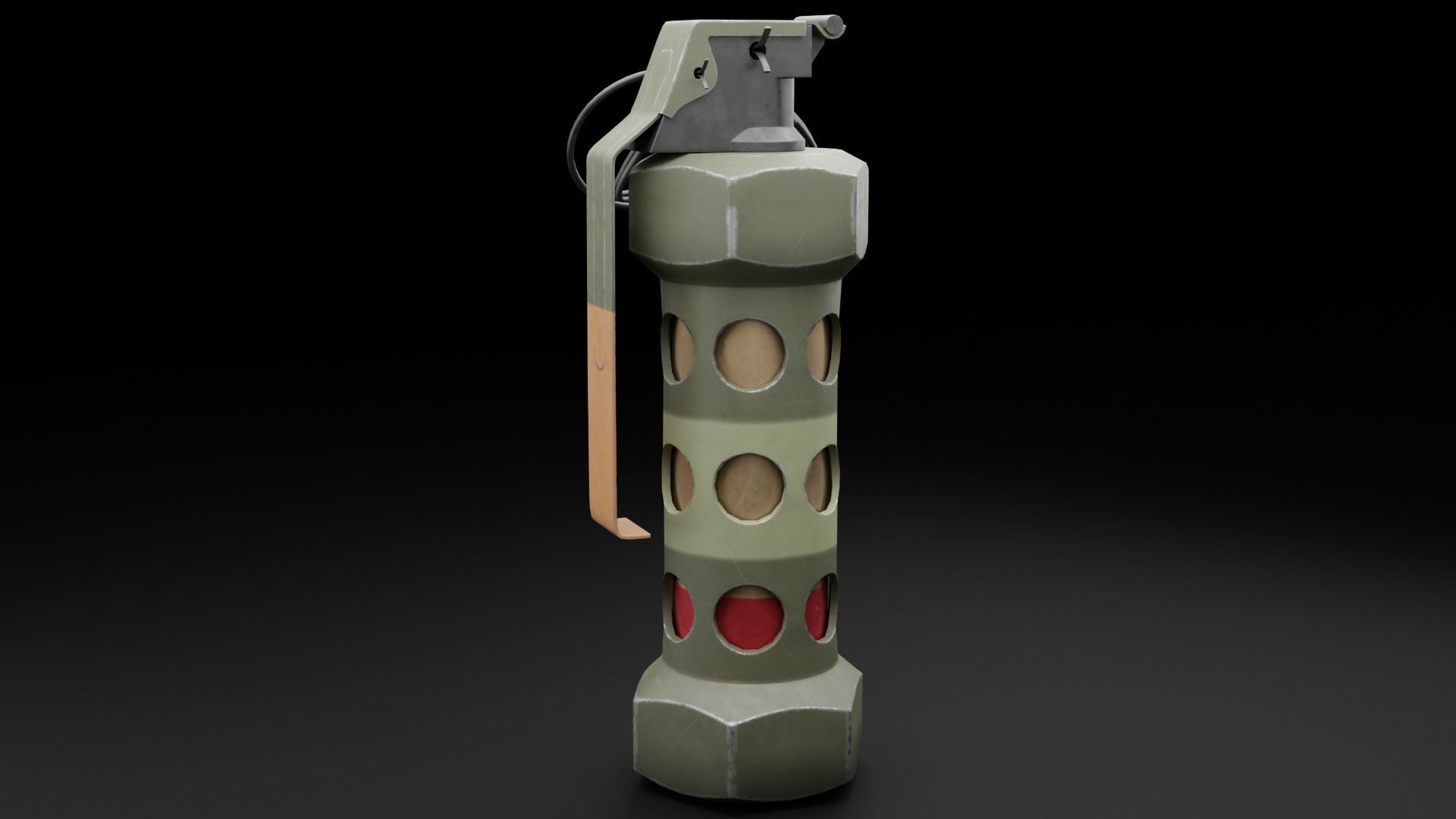 Game Ready Grenades Low-poly 3D model_18