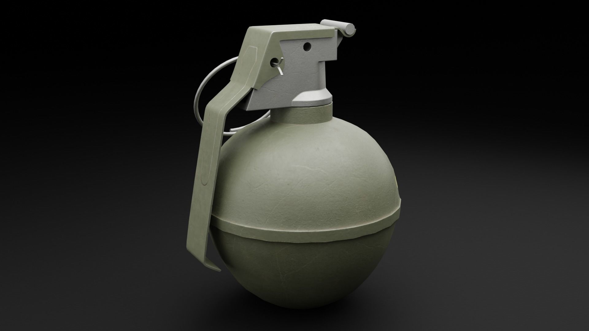 Game Ready Grenades Low-poly 3D model_36