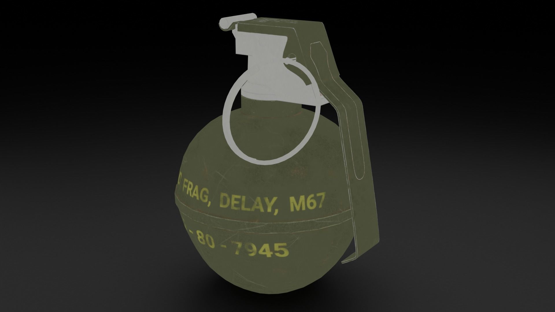 Game Ready Grenades Low-poly 3D model_39