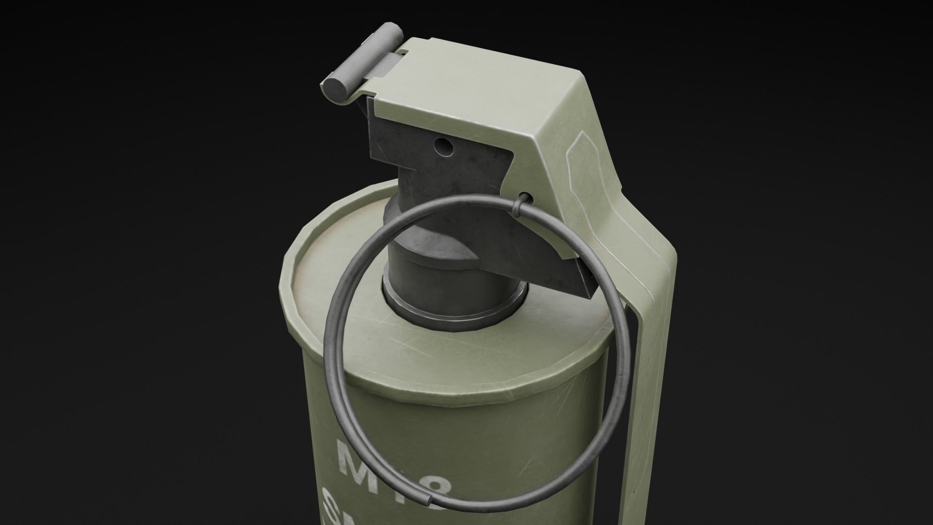 Game Ready Grenades Low-poly 3D model_28