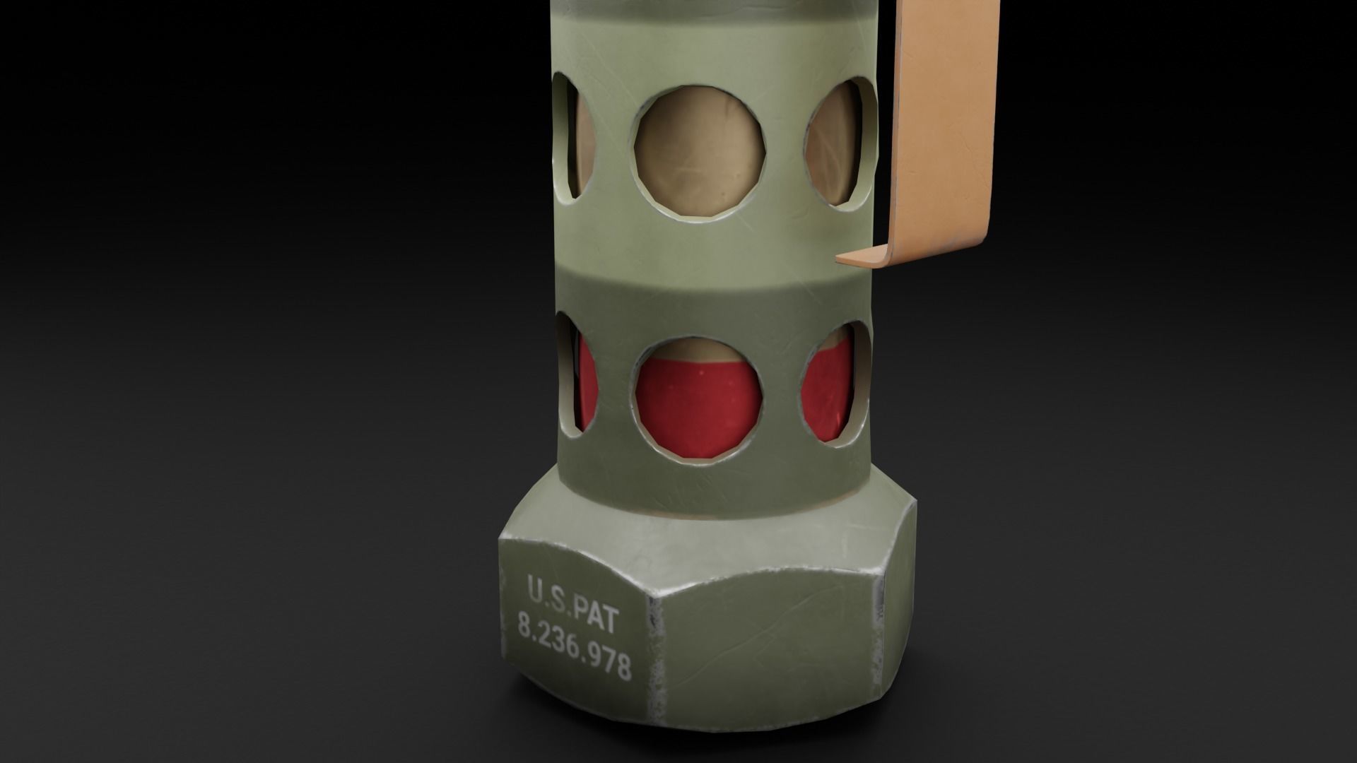 Game Ready Grenades Low-poly 3D model_20