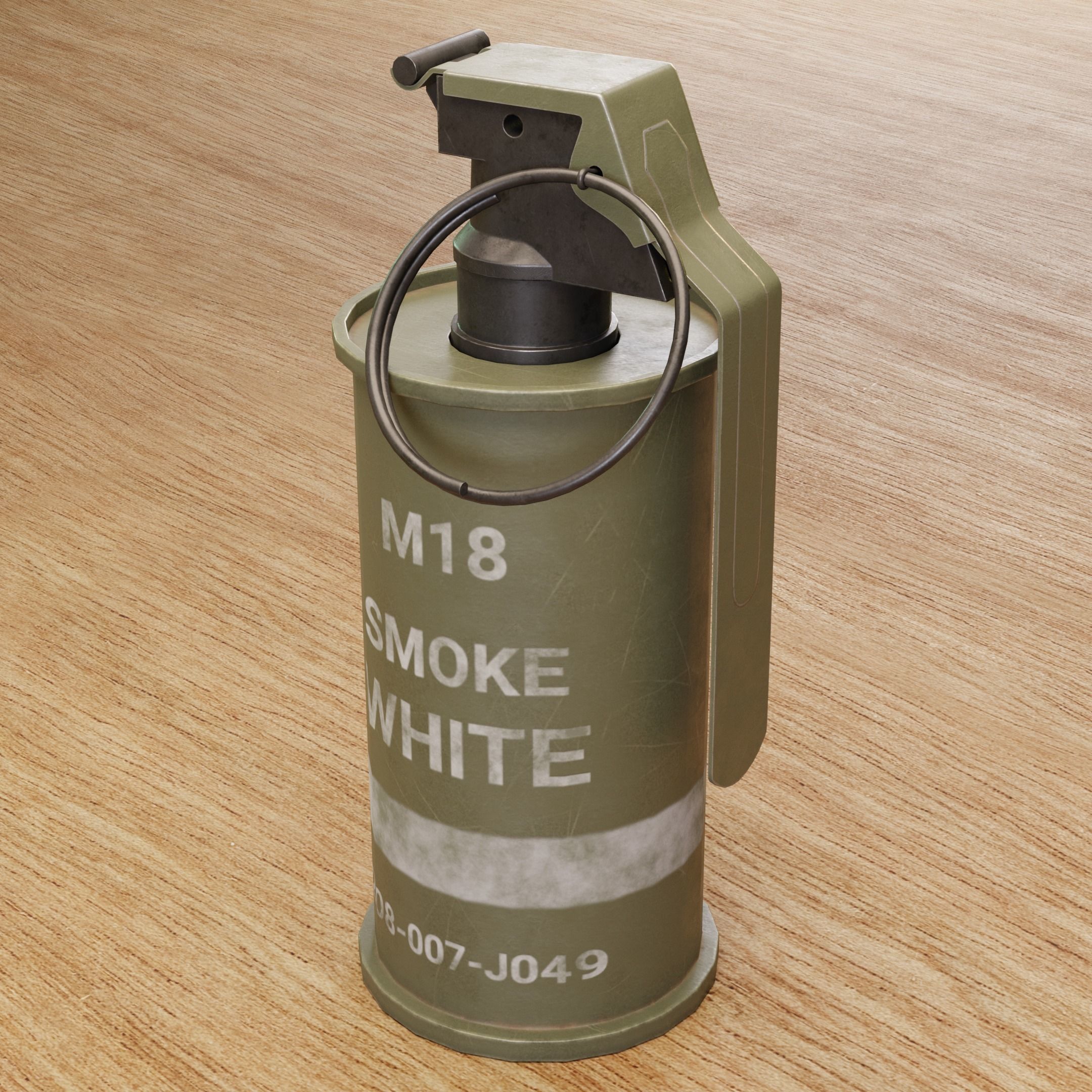 Game Ready Grenades Low-poly 3D model_24